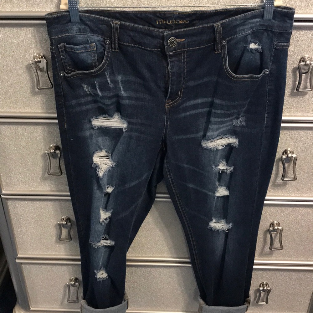 Maurices Distressed Boyfriend Jeans